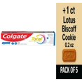 thumbnail image 1 of Colgate Total Active Prevention Whitening Toothpaste in Mint 5.1 oz - Pack of 5 & Lotus Biscoff Cookie - 0.2 Oz - 1 ct, 1 of 5