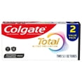 thumbnail image 1 of Colgate Total Active Prevention Whitening and Charcoal Toothpaste, Mint, 2 Pack, 5.1 oz, 1 of 18