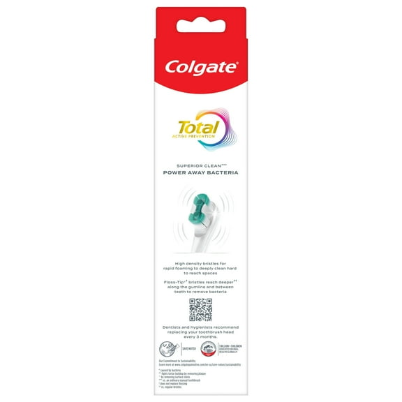 Colgate Total Active Protection Powered Toothbrush - ea- Pack of 2