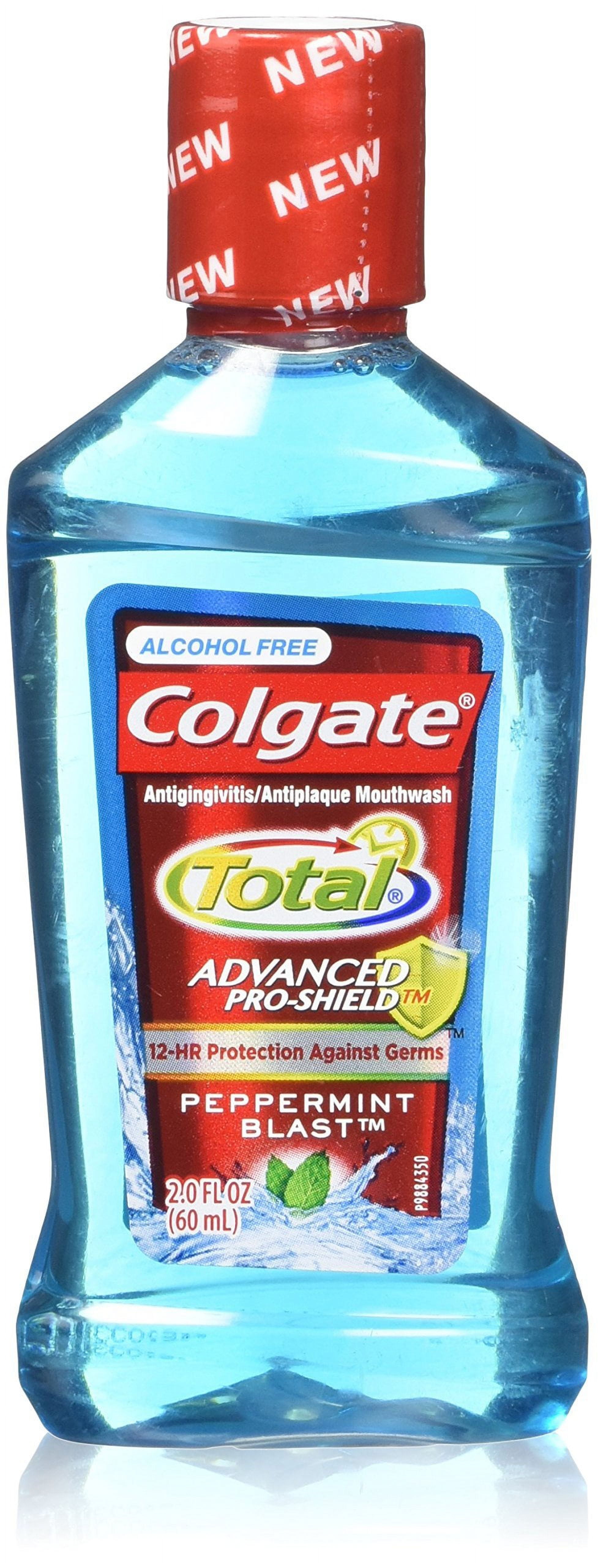 Colgate Total Advanced Pro-Sheild AIF9 Mouthwash Peppermint Blast 2 oz (Pack of 3)