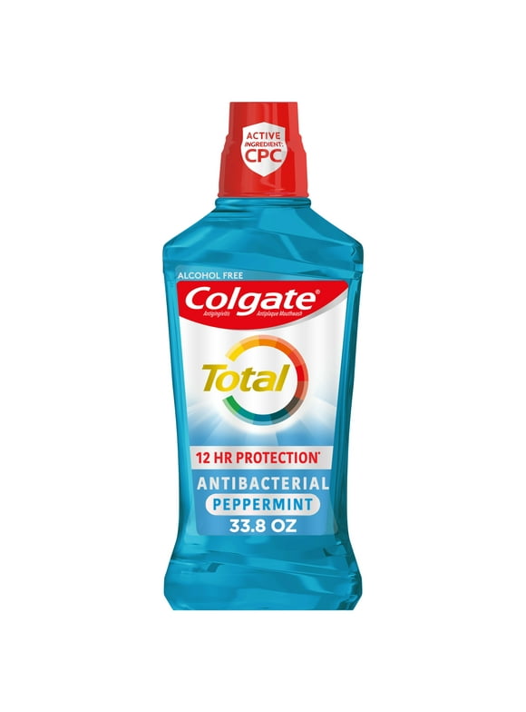 Colgate Total Advanced Pro-Shield Alcohol Free Mouthwash, Peppermint - 1L