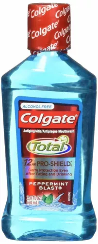 Colgate Total Advanced Pro-Shield Mouthwash Peppermint Blast 2 fl oz Pack of 12