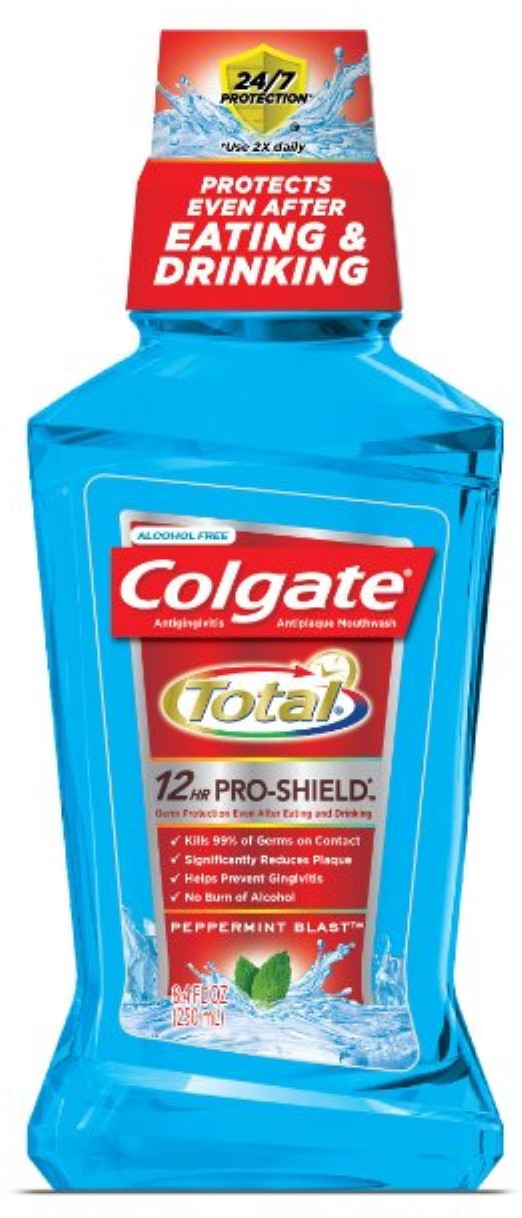 Colgate Total Advanced Pro-Shield Mouthwash, Peppermint Blast 8.4 oz (Pack of 4) - image 1 of 1