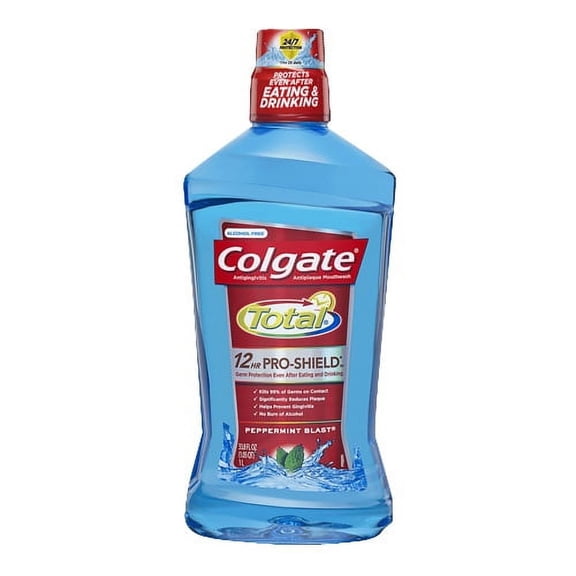 Colgate Total Advanced Pro-Shield Peppermint Blast Mouthwash, 33.8 Oz, 3 Pack