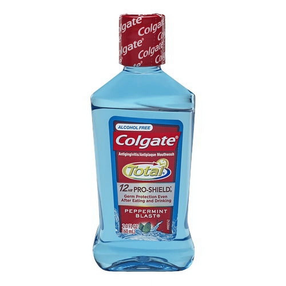 Colgate Total Advanced Pro-Shield Travel Size Mouthwash, Peppermint, 60 mL, 2 Pack