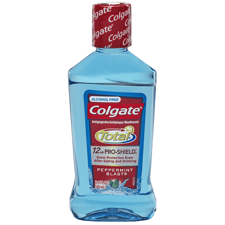 Colgate Total Advanced Pro-Shield Travel Size Mouthwash, Peppermint - 60 mL
