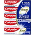 thumbnail image 1 of Colgate Total Advanced Whitening Toothpaste, 6.4 Oz, 5-Pack | Vegan | Gluten Free | Responsibly Made | Sugar Free, 1 of 3