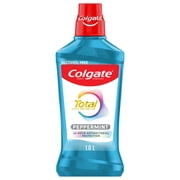 Colgate Total Alcohol Free Mouthwash, Peppermint, 1.0 L