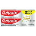 thumbnail image 1 of Colgate Total Clean Mint Toothpaste, Whitening Toothpaste, 2 Pack, 4.8 oz Tubes, 1 of 14
