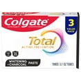 thumbnail image 1 of Colgate Total Active Prevention Whitening and Charcoal Toothpaste, Mint, 3 Pack, 5.1 oz, 1 of 14