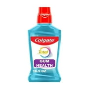 Colgate Total For Gum Health Mouthwash, Clean Mint - 500Ml, 16.9 Fluid Ounce(Pack Of 6) - Pack Of 1