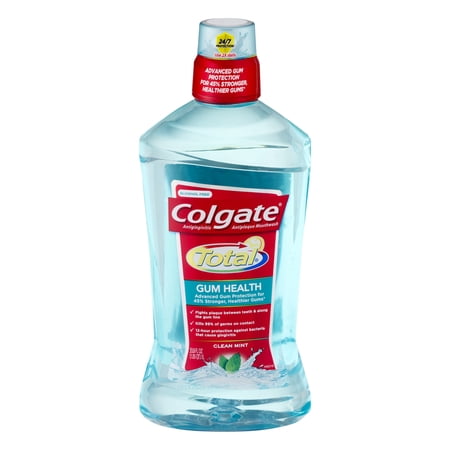 Colgate Total Gum Health Alcohol Free Mouthwash Antibacterial Formula (Pack of 2)