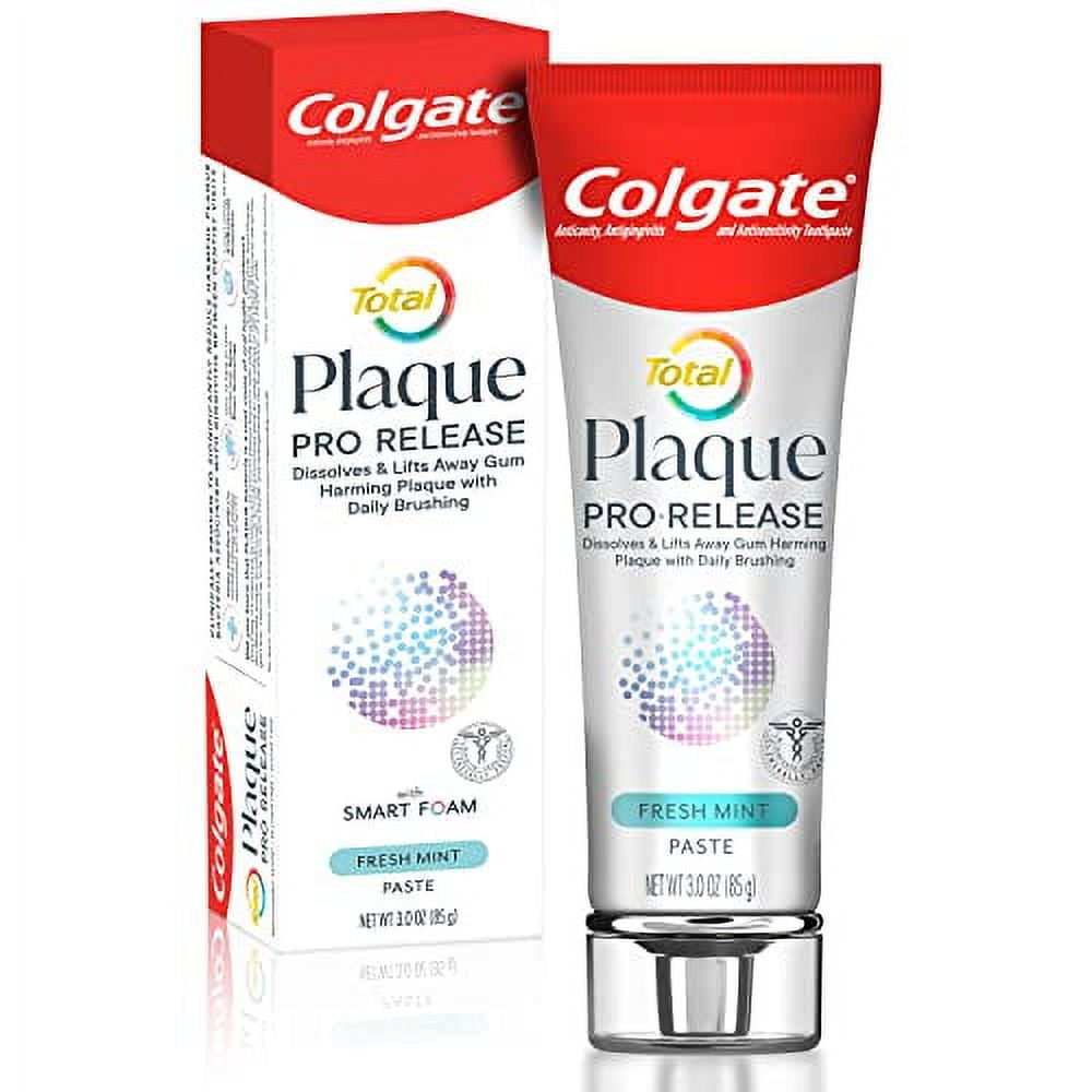 Colgate Total Plaque Pro Release Fresh Mint Toothpaste, 1 Pack, 3.0 Oz
