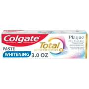 Colgate Total Plaque Pro Release Whitening Toothpaste, 3.0 oz