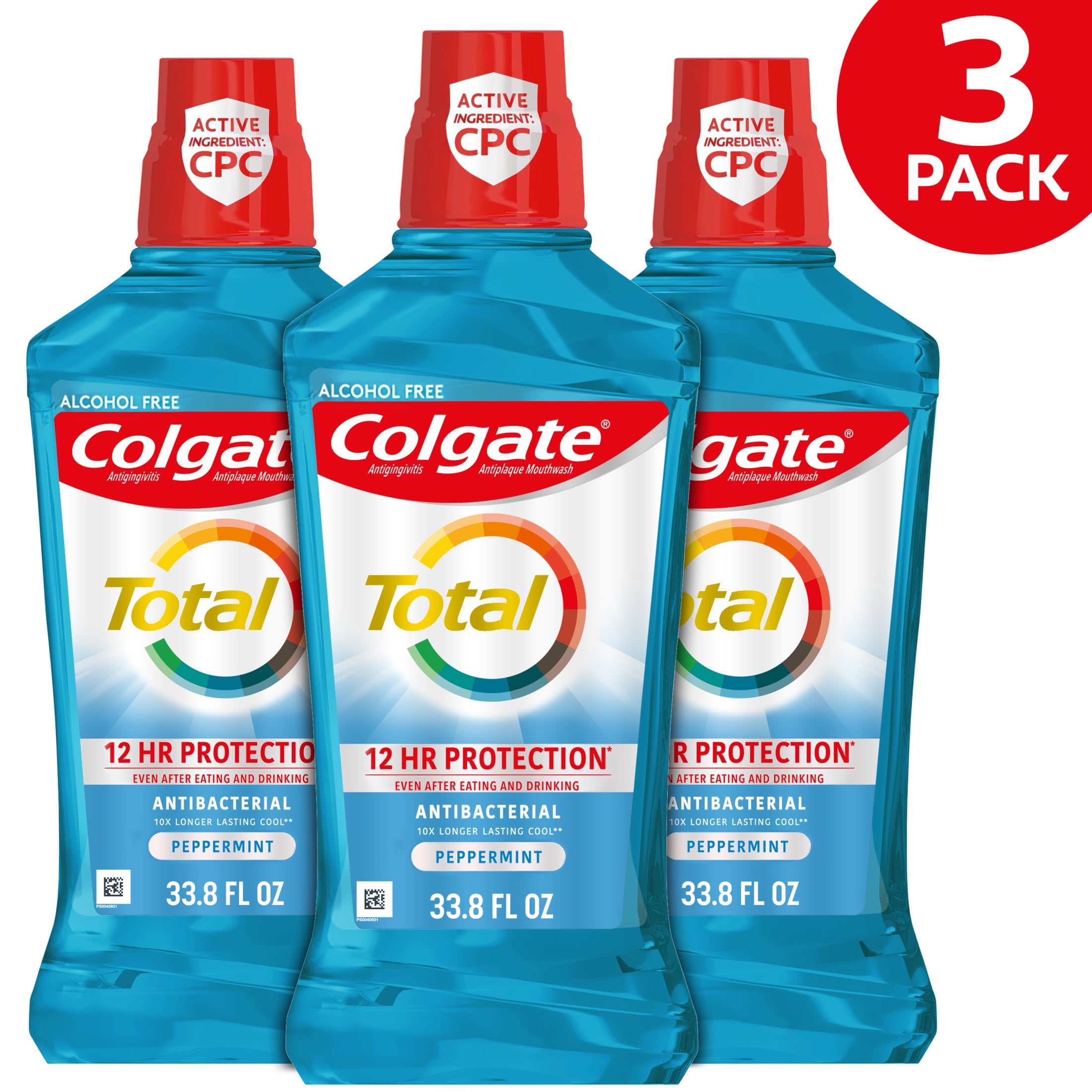 Colgate Total Pro-Shield Alcohol Free Mouthwash for Bad Breath ...