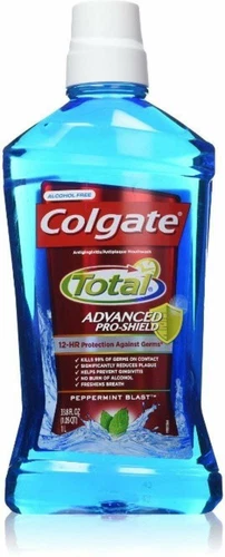 Colgate Total Pro-Shield Mouthwash 12 Hour Freshness Peppermint 33.8 oz 2 Pack