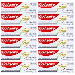 Colgate Total Toothpaste, Clean Mint, Travel Size 0.88 oz (24.9g) - Pack of 12
