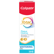 Colgate Total Active Prevention Plaque Cleanse Whitening Toothpaste Gel, Cool Peppermint, 3 oz