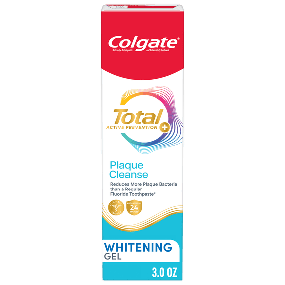 Colgate Total Plaque Pro Release Whitening Toothpaste, 3 oz