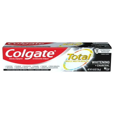 Colgate Total Whitening + Charcoal Paste 4.8 OZ 1 pk