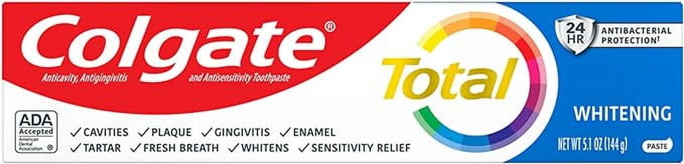 Colgate Total Whitening Toothpaste, Mint, 5.1 Oz, 3 Pack