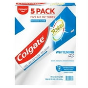 Colgate Total Whitening Toothpaste, Paste Freshens breath(6 oz., 5 Pk.)