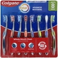 thumbnail image 1 of Colgate Total Advanced Whitening Whole Mouth Clean Toothbrush, 8 Count (Soft), 1 of 5