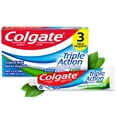 thumbnail interactive-video image 1 of Colgate Triple Action Toothpaste, Original Mint, 6 oz, 3 Pack, 1 of 8
