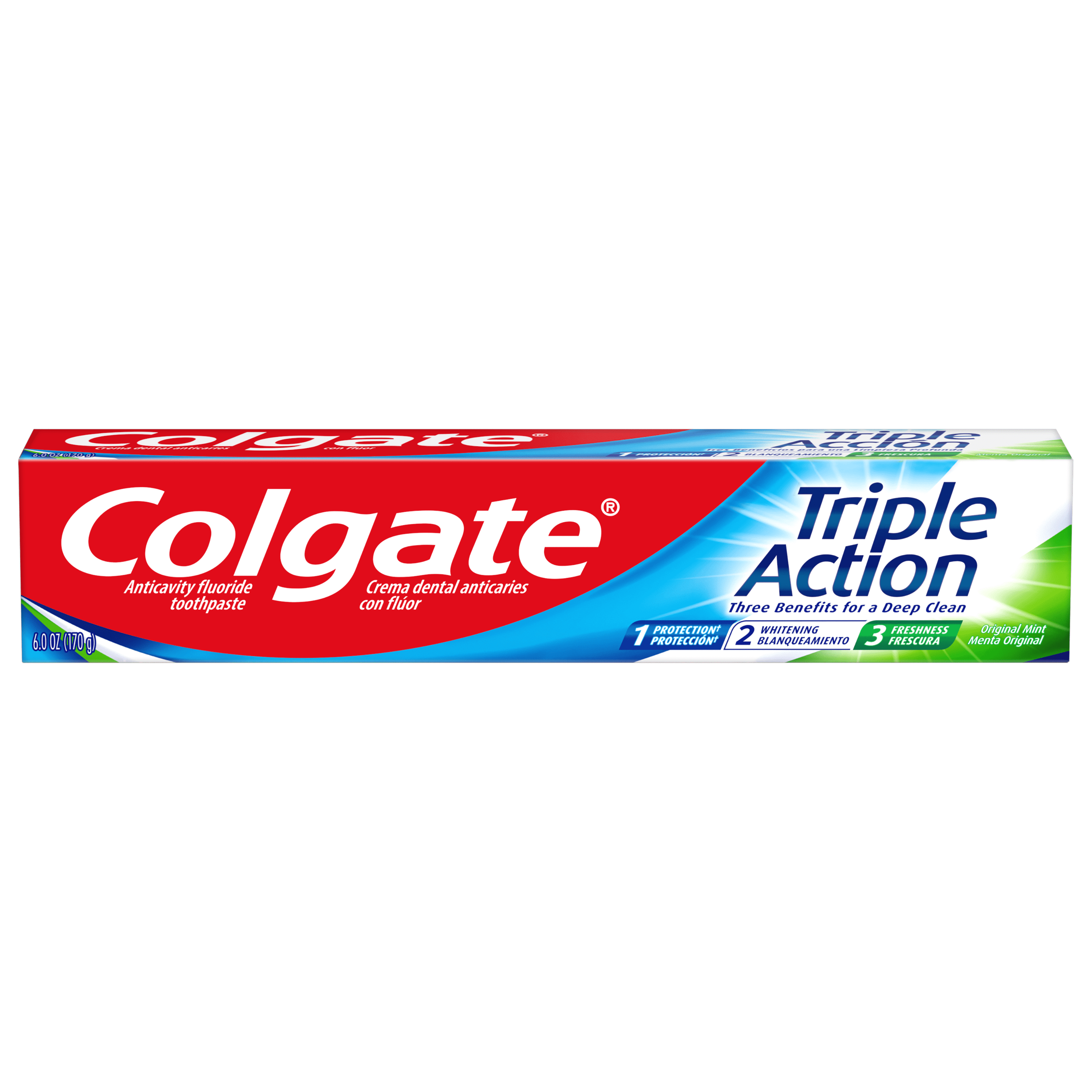 Colgate Triple Action Toothpaste Original Mint 6 oz Walmart com Colgate Triple Action Toothpaste Original Mint 6 oz Walmart com