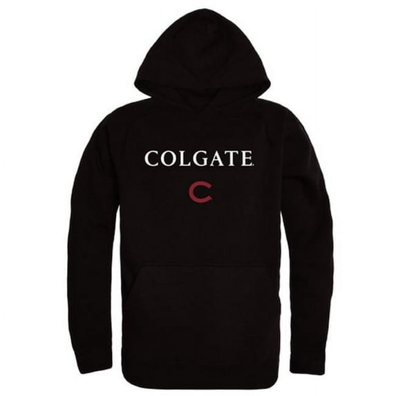 Colgate University Campus Hoodie, Black & White - Large