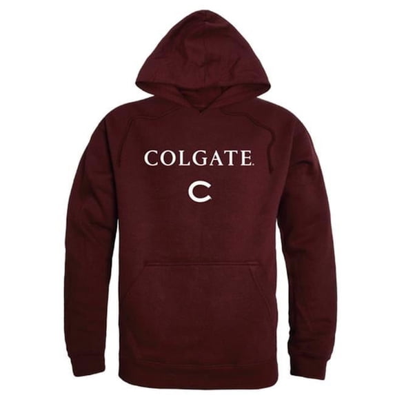 Colgate University Campus Hoodie, Maroon & White - Small