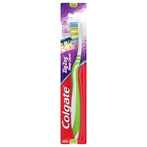 Colgate Wave Zig Zag Deep Clean Full Head Medium Toothbrush, 1 Ea, 3 Pack