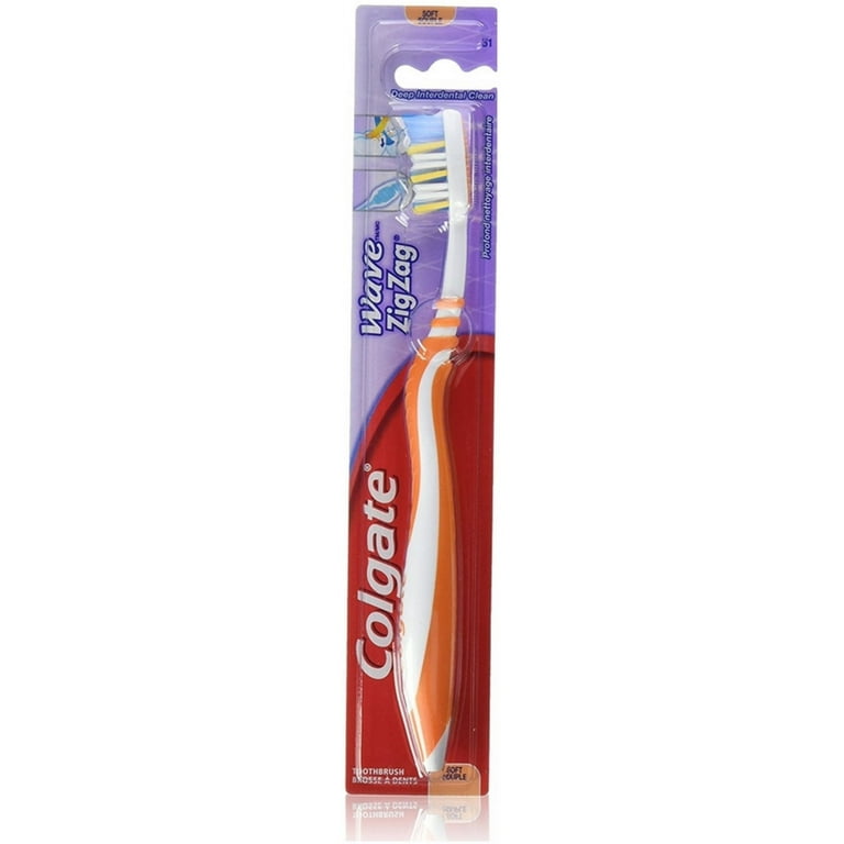 Colgate Wave ZigZag Full Head Soft Toothbrush Soft Full 1 ea