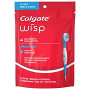 Colgate Wisp Portable Mini-Brush YPF5 Optic White, Coolmint, 24 Count Manual Toothbrushes