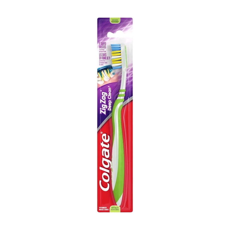 Colgate Zig Zag Deep Clean Adult Toothbrush, Medium - Walmart.com