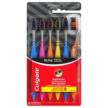 Colgate Zig Zag Deep Ng01 Clean Toothbrush, Soft - 6 Pack - Walmart.com