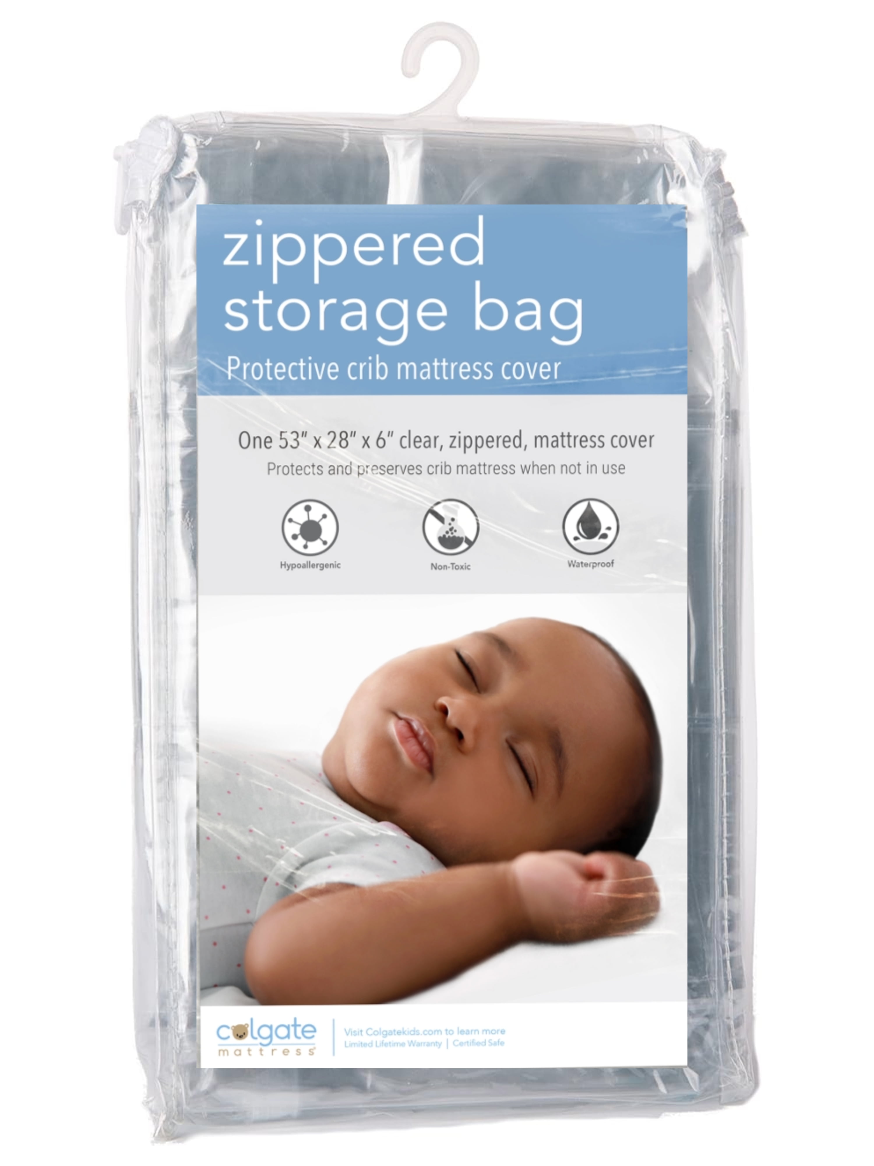 Crib Mattress Vacuum Bag, Protect & Compress Crib Mattress by 80%,Heavy  Duty Zippered Crib Mattress Storage Bag for Moving Crib & Crib Storage,  Infant