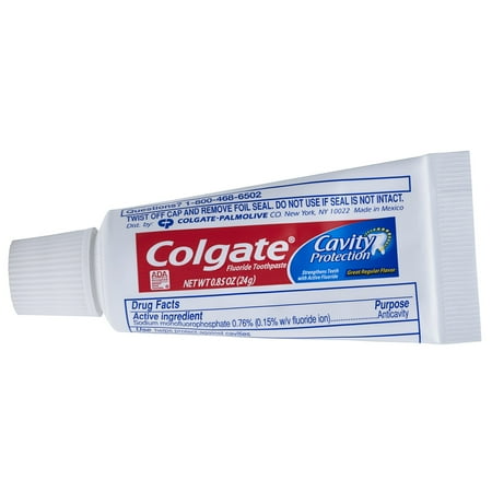 Colgate cavity protection toothpaste, regular, 0.85 oz (case of 240)