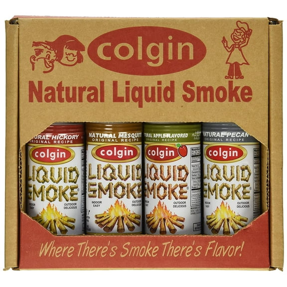 Colgin Natural Liquid Smoke Gift Box - 4 Pack with Pecan