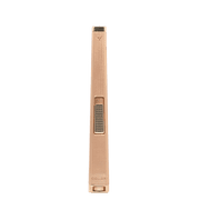Colibri Aura 10mm Flat Flame Lighter - Elegant and Windproof with Refillable Butane, Ideal for Cigars & Candles, with Single-Action Ignition Brushed Rose