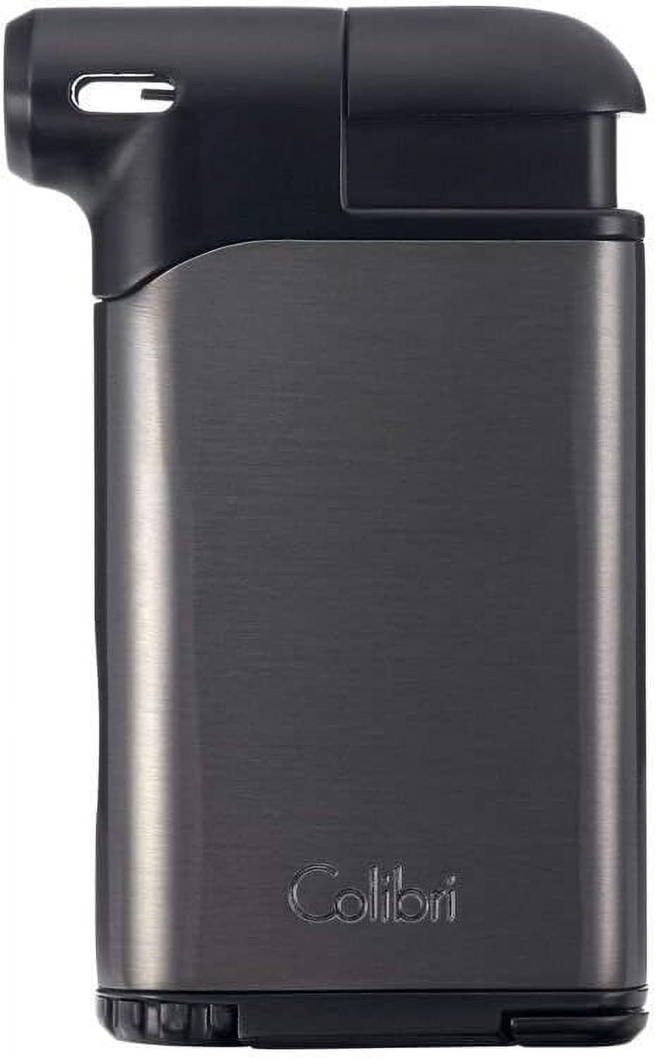 Colibri Pacific Air Soft Flame Lighter - Gunmetal-Black Gunmetal Black