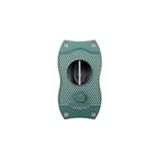 Colibri Premium Diamond V-Cut Cigar Cutter - Ergonomic Stainless Steel Spring-Loaded Blade, Ideal for up to 60+ Ring Gauge - Gift for Cigar Enthusiasts Green