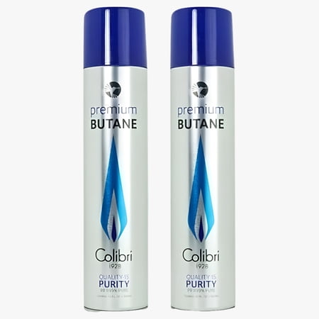 Colibri Premium Lighter Butane 2 Pack Refill Fuel 50g/3.04 oz Canister - #9103-2