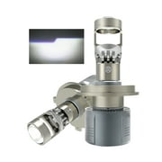 Colight H4 LED Headlight Bulbs Mini Projector Lens Left-Hand Drive 20000 Lumens 100W with Z-Shaped Cut-Off Line No Overinstallation Required 9003 HB2 High/Low LED Headlight Conversion Kit
