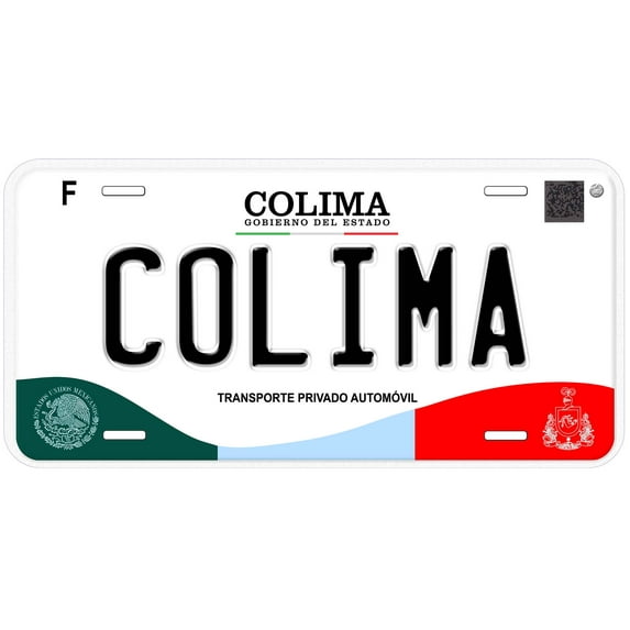 Colima Mexico Novelty Car License Plate