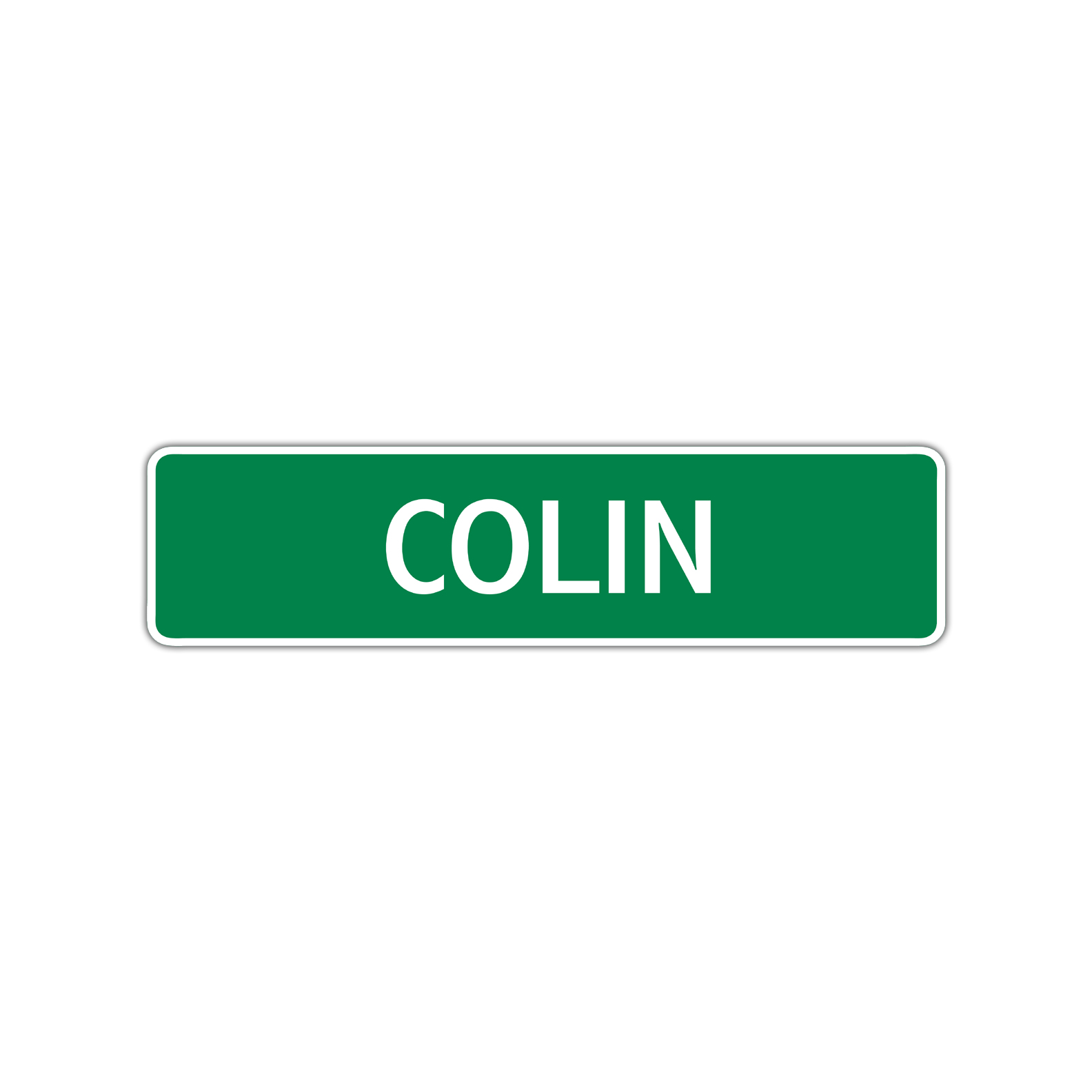 Colin Boys Children Name Letter Printed Plaque Decoration Kids Novelty ...