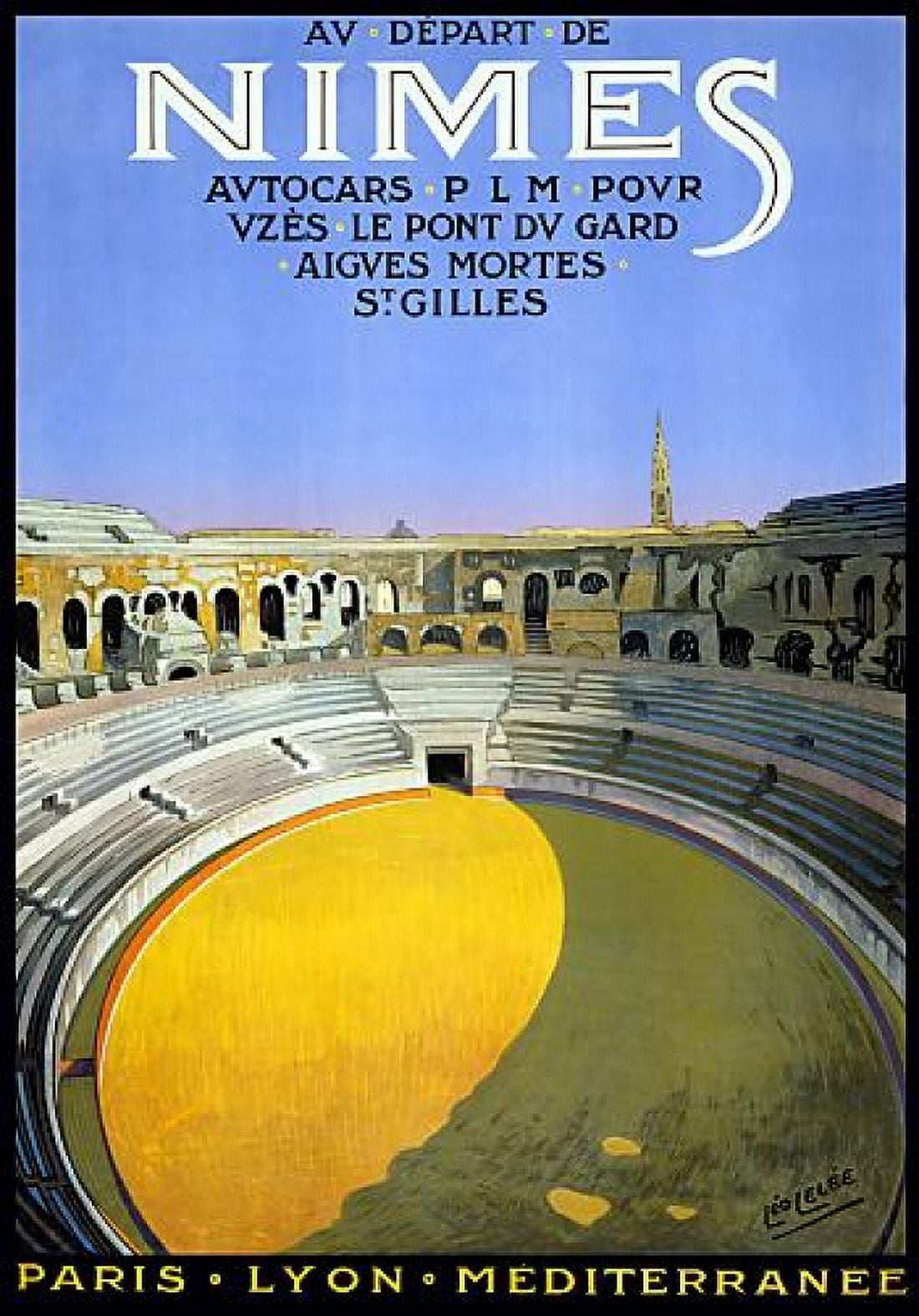 Coliseum In Nimes Italy French Travel Canvas Art - (18 x 24)