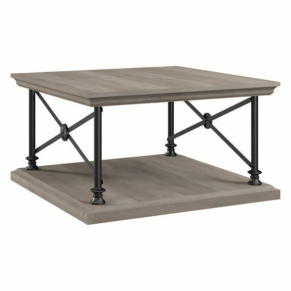 Coliseum Square Coffee Table in Driftwood Gray - Engineered Wood