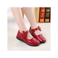 thumbnail image 1 of Colisha Children Leather Shoes Flower Princess Girls Party Flats Kid Shoes, 1 of 5