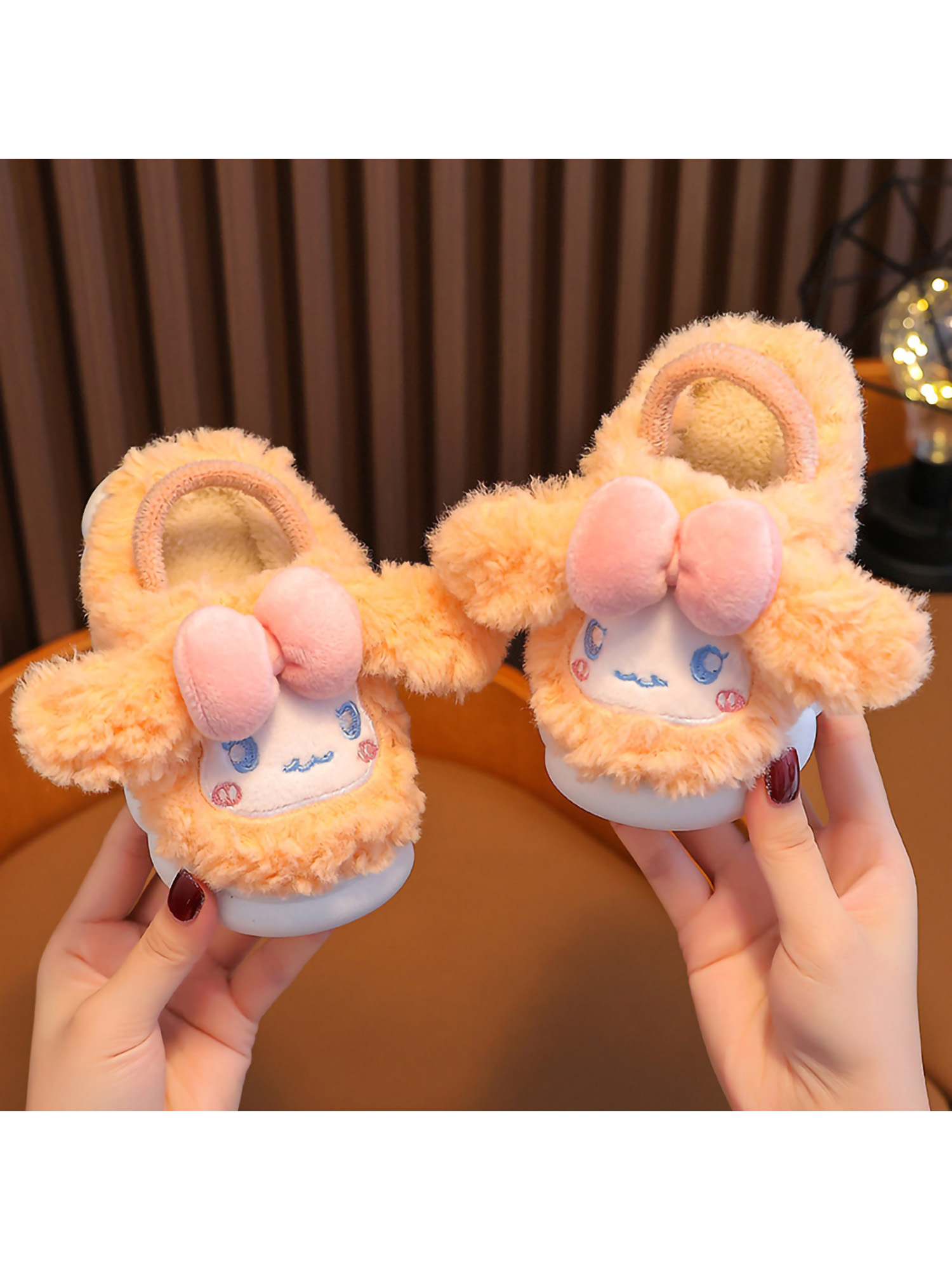 Colisha Kids Fuzzy Slipper Slip On Clogs Slippers Cartoon Warm House